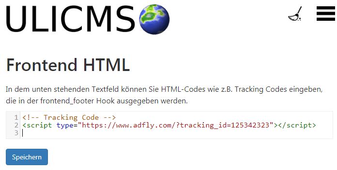 Screenshot Footer HTML
